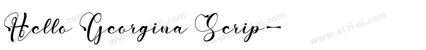 Hello Georgina Scrip字体转换